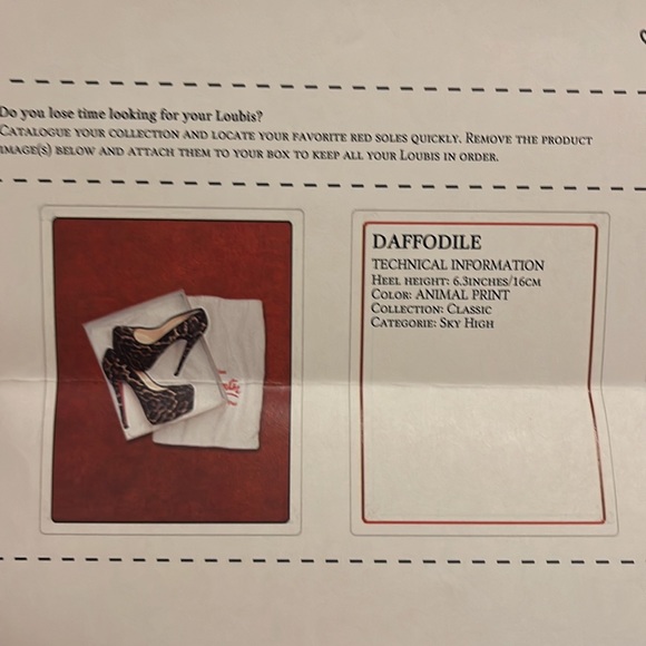 Authentic Daffodile 160 pony leopard Louboutin 39 - Picture 14 of 16